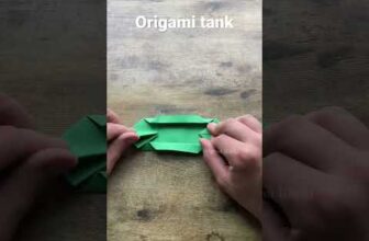 How to make origami military panzer tank step by step | Papercraft military tank tutorial