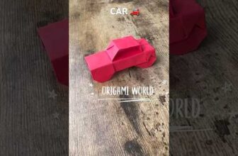 EASY ORIGAMI CAR TUTORIAL | HOW TO MAKE ORIGAMI CAR STEP BY STEP PAPER FOLDING ORIGAMI WORLD CRAFT