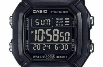 Casio W800H-1BV, Digital Watch, Resin Band, Stopwatch, Alarm, 10 Year Battery