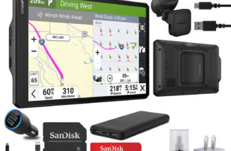 Garmin dezl OTR1020, Extra-Large, Easy-to-Read 10” GPS Truck Navigator Bundle