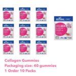 10Packs BESTURAL x DHC Collagen Gummies Nourish Bone & Skin Reduce Ance Wrinkles