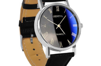 GENEVAS Watch Men’s Roman Fashion 110 Belt Men’s Watch