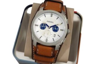 NWT Fossil Machine Chronograph Leather Watch – FS5922