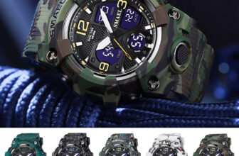 SMAEL Digital Wristwatches Military Men’s Sports Watch Waterproof Analog Quartz