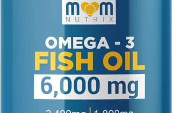 Omega 3 Fish Oil 6000 Mg with Maximum EPA DHA – Supports Brain, Liver, Heart & I