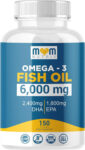 Omega 3 Fish Oil 6000 Mg with Maximum EPA DHA – Supports Brain, Liver, Heart & I