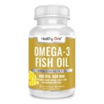 Triple Strength Omega 3 Fish Oil 1000mg – Burpless Fish Oil 400mg EPA, 300mg DHA