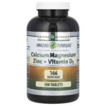 Amazing Formulas, Calcium Magnesium Zinc + Vitamin D3, 500 Tablets