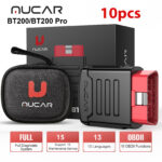 VIP Wholesale MUCAR BT200 10pcs 50pcs MUCAR BT200/BT200 Pro OBD2 Diagnostic Tool Full System Diagnosis Support 15 Reset Services