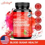 Organic Berberine-with Ceylon Cinnamon- Healthy Cholesterol, Blood Sugar Support