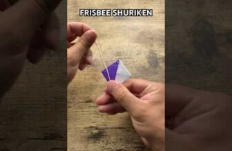 SHURIKEN FRISBEE RUBBER TOY ORIGAMI TUTORIAL | HOW TO MAKE PAPER NINJA STAR FLYING FAR ORIGAMI TOY