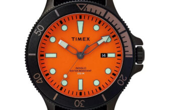 Timex Men’s Trend 43mm Quartz Orange Dial Watch TW2T30200VQ