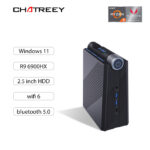 Chatreey Mini PC AMD Ryzen 9 5900HX 8cores Gaming Desktop Computer 2xHDMI Type-c 3xOutput Support 2,5inch HDD NVME SSD