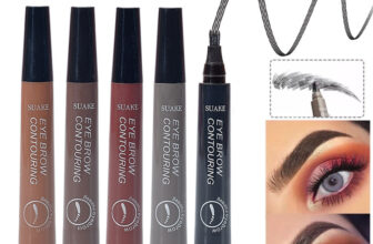 Women’s Fashion 4-Fork Liquid Eyebrow Pencil Pen Tips 5 Colors Eye Brow Contouring Makeup Tattoo Fine Sketch Cosmetic