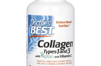 Collagen Types 1 and 3 with Peptan and Vitamin C, 180 Tablets