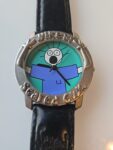 Scared Guy Freedman Watch Unisex 35mm Silver Tone Blue Dial New Battery