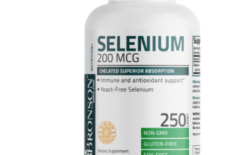 Selenium 200mcg Amino Acid Immune Support Trace Mineral Non-GMO, 250 Capsules