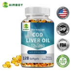 120pcs Norwegian Cod Liver Oil – EPA, DHA – Heart Health,Vision Support,Immune