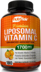 Nutriflair Liposomal Vitamin C 1700Mg, 180 Capsules – High Absorption, Fat Solub