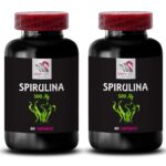 Green protein supplement – SPIRULINA – Wellness greens 2 Bottles 120 Capsules