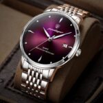 Men Watch Stainless Steel Waterproof Luminous Watches Mens Quartz Wristwatch