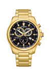 Citizen Eco-Drive Men’s Gold Chronograph Calendar Watch 43MM AT2132-53E