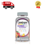 Centrum Women 50 plus Multivitamin Supplement Gummies, Assorted Fruit, 140 Count