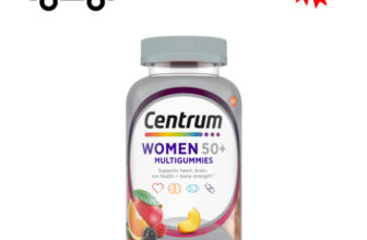 Centrum Women 50 plus Multivitamin Supplement Gummies, Assorted Fruit, 140 Count