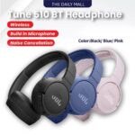 JBL Tune 510BT Wireless On-Ear Headphones with Purebass Sound Free Ship