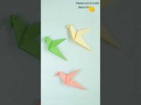 How to make a paper bird || Origami paper bird || #shorts