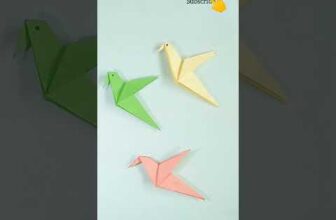 How to make a paper bird || Origami paper bird || #shorts