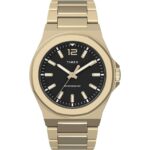 Timex Men’s Watch Essex Avenue Quartz Yellow Gold Steel Bracelet TW2V02100