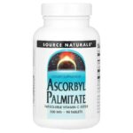 Source Naturals Ascorbyl Palmitate 500 mg 90 Tablets Dairy-Free, Egg-Free,