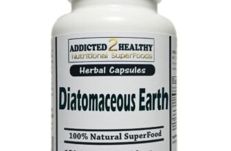 120 Diatomaceous Earth Capsules – #1 Natural Silica,Detox,Heavy Metals,Immunity