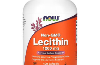 Now Foods Non-GMO Lecithin 1200 mg 400 Softgels GMP Quality Assured, Kosher