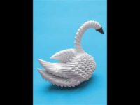 3D origami Beginner’s Swan #Shorts