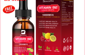 Organic Vitamin B12 Liquid Drops Extra Strength Energy Brain Heart Health Supple