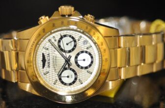 Invicta Men’s Speedway Chronograph Gold Dial Gold Stainless Steel Watch 14929