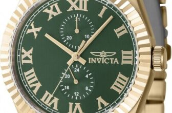 Invicta Men’s Specialty 43mm Green Dial Gold-Tone Bracelet Watch 47430