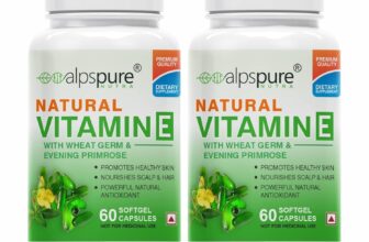 Alpspure Nutra Natural Vitamin E Capsules, 60 Capsules Each Pack Of 2