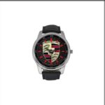 PORSCHE LOGO Leather Watch