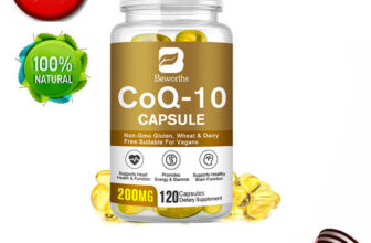 120PCS COQ 10 Coenzyme Q-10 200mg Heart Health Support, Increase Energy&Stamina