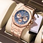 Luxury Mens Chronograph Quartz Wristwatch Business Luminous Waterproof Watch