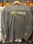 Vintage Bob Dron Oakland Harley Davidson Thunder Eagle Longsleeve T Shirt Large