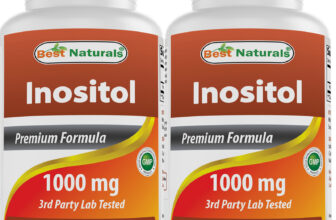 2 Pack Best Naturals Inositol 1000 mg 120 Tablets *Liver Detoxification*