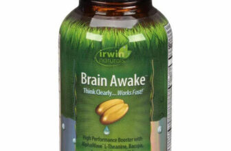 Irwin Naturals BRAIN AWAKE think clearly Boost brain function 60 SoftGel 8/25+