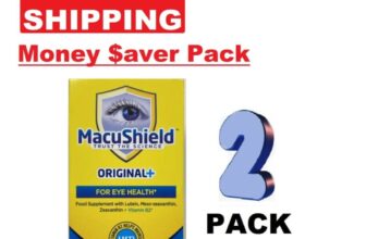 Macushield Original+ Eye Supplement Capsules 90ct – 2 PACK