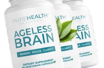 Ageless Brain Memory Supplements, Brain Supplement by  PureHealth Research, x3