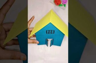 Easy Paper House Ever 🏠 #shorts #origami #diy #house #craft