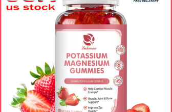 60 Gummies Potassium Magnesium Gummies for Adults and Kids High Absorption